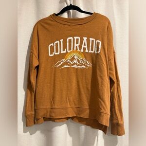 Colorado Graphic Women's Sweater - Brown